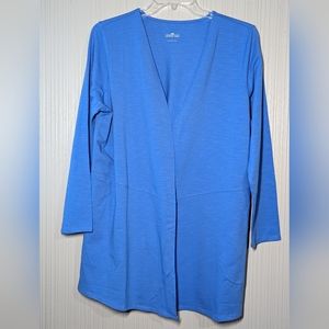 Lemon Way Knit Cardigan, Blue, Sz L